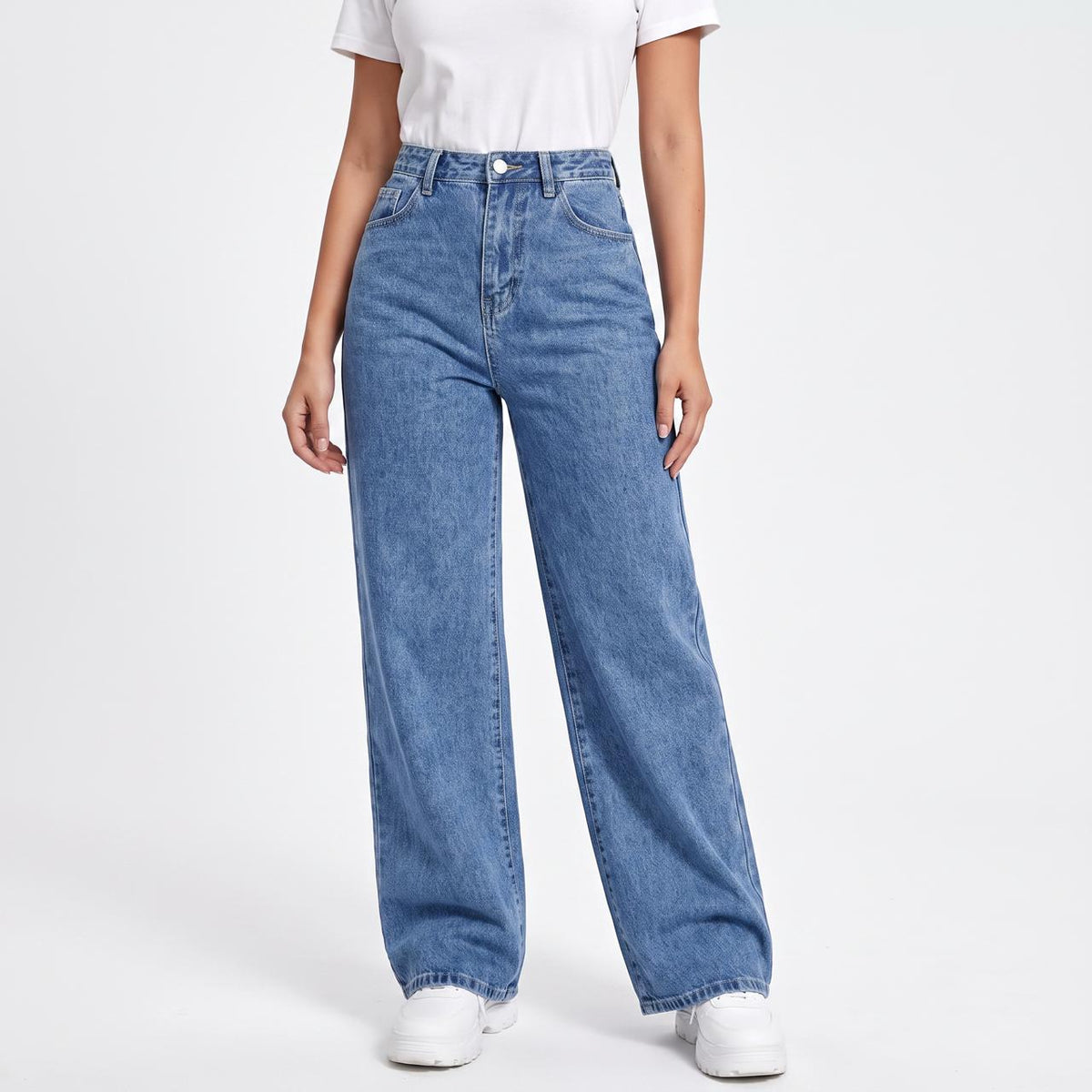 Women's High Waisted Wide Leg Jeans