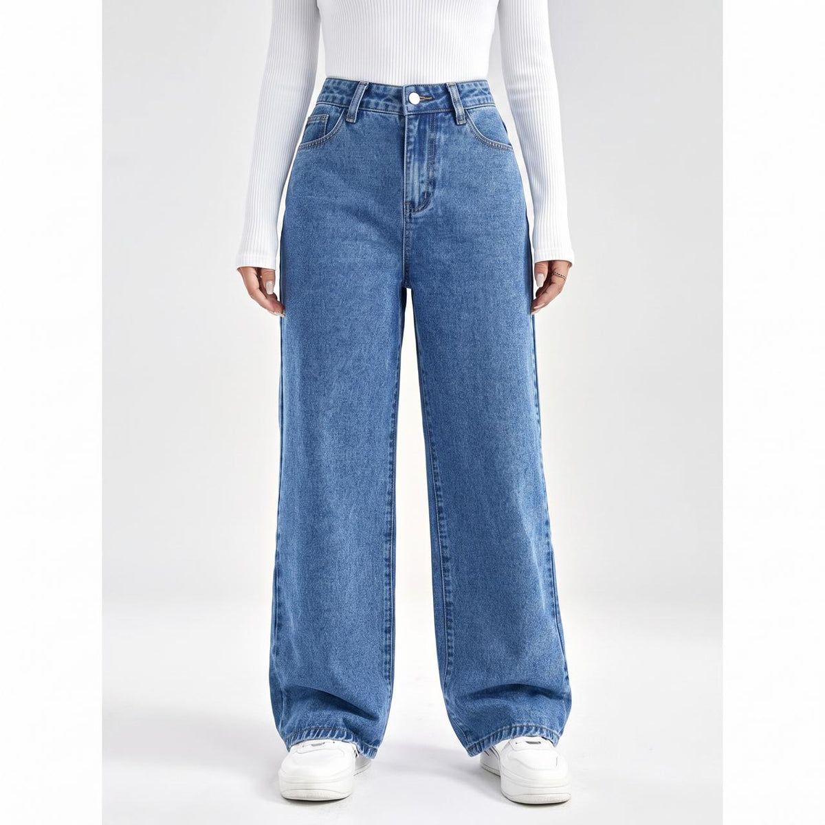 Women's High Waisted Wide Leg Jeans