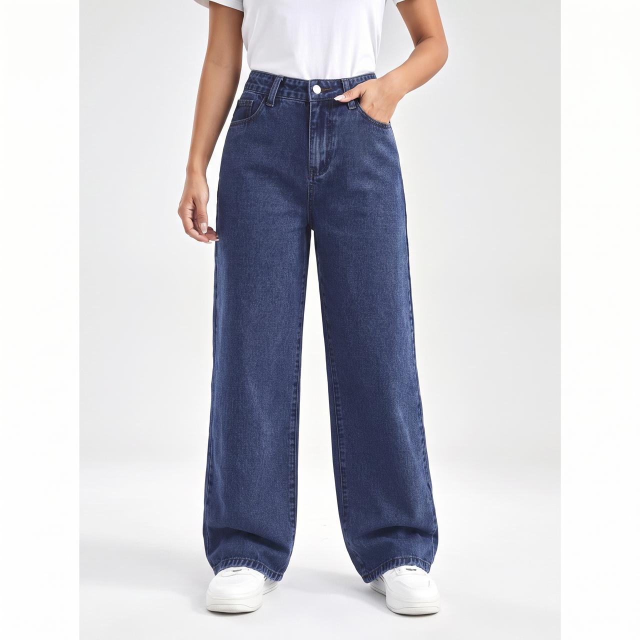 Women's High Waisted Wide Leg Jeans